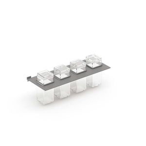 wandmontiertes Regal / modern / Aluminium / für Küchen