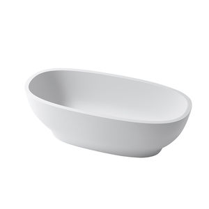 freistehende Badewanne / oval / Verbundwerkstoff / tief