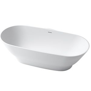 freistehende Badewanne / oval / Verbundwerkstoff / tief