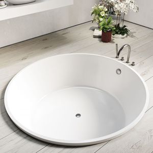 runde Badewanne / Verbundwerkstoff / tief / für Chromotherapie