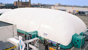Traglufthalle für Ausstellungsraum 1