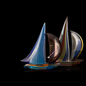Skulptur / geblasenes Glas