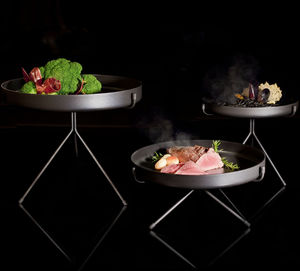 freistehendes Ablageregal / für Nahrungsmittel / Metall / für Restaurants