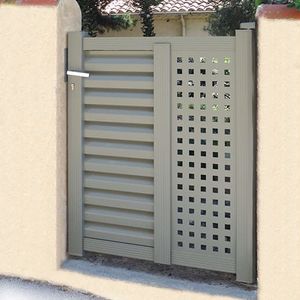 Gartentor / thermolackiertes Aluminium