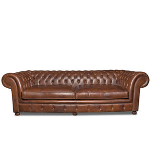 Chesterfield-Sofa / Leder / Contract / für Hotels