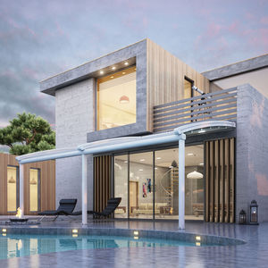 Angebaute Pergola - SUBULATE - QUERCUS MINIMA - GOSS Outdoor