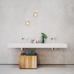 Wand-Waschbecken - AMERIS-01 - Le Projet - Mineralwerkstoff / modern