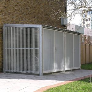 gesicherter Fahrradunterstand