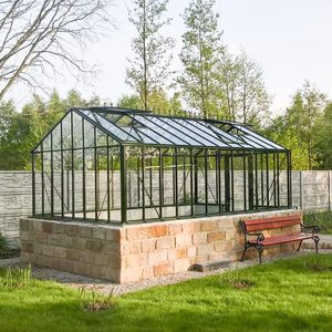 Gewächshaus für Hobbygärten / einkuppelig / Glas / Polycarbonat