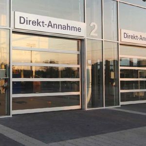 sektionale Industrietore / Aluminium / Plexiglas® / automatisch