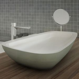 Aufsatzwaschbecken / Verbundwerkstoff / modern