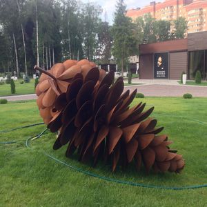 Cortenstahl-Skulptur / für öffentliche Bereiche / für öffentliche Einrichtungen / für Restaurants