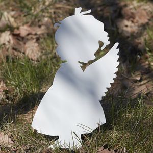Skulptur / gestrichenes Metall / Außenbereich / Garten / für öffentliche Bereiche