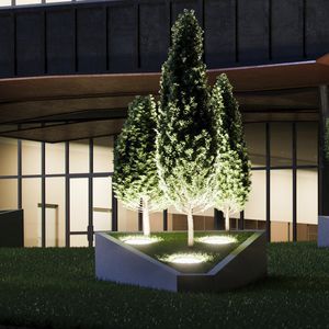 Leuchte für Bodeneinbau / LED RGBW / LED-RGB / rund