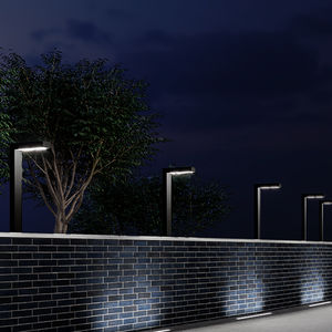 Garten-Leuchtpoller / modern / aus lackiertem Stahl / LED RGBW