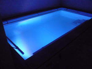 Schwimmbecken / kit komplett / zum Aufstellen / Edelstahl / für Wellnesscenter