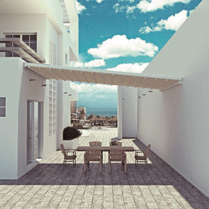 angebaute Pergola
