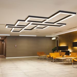 Hängeleuchte / für Aufbau / LED / rechteckig