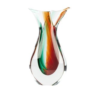 moderne Vase / geblasenes Glas / Kristall / Muranoglas