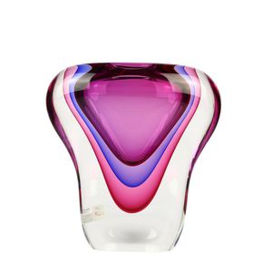 moderne Vase / Muranoglas / geblasenes Glas / handgefertigt
