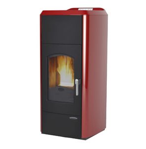Kaminofen-wasserführend / Pellets / Metall / modern / 10 kW...20 kW