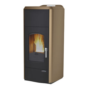 Kaminofen-wasserführend / Pellets / Metall / modern / 10 kW...20 kW