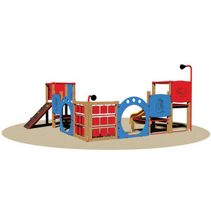 Spielplatzgerät für Spielplätze / Holz / modular