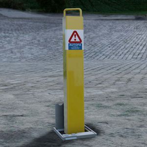 Sicherheits-Sperrpfosten / Zutritts / verzinkter Stahl / versenkbar