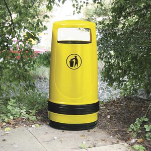 Park-Abfallbehälter / bodenstehend / Polyethylen / für öffentliche Bereiche