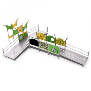 behindertenfreundliches Spielplatzgerät / für Spielplätze / HDPE / Edelstahl
