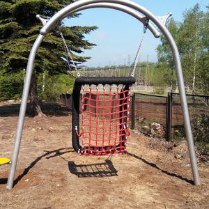 Edelstahl-Schaukel / HDPE / für Spielepark / behindert