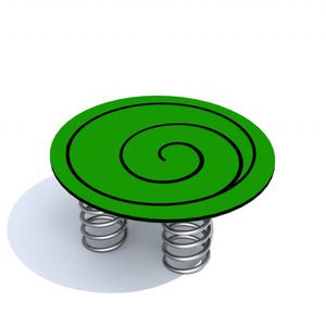 HDPE-Wippgerät / Edelstahl / Natur / 1 Person