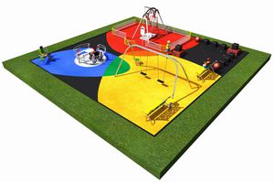Spielplatzgerät für Spielplätze / Kunststoff / Metall / modular