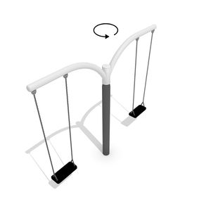 Schaukel / verzinkter Stahl / für Spielepark / doppelt