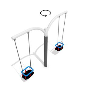 Schaukel / verzinkter Stahl / Spielplatz / doppelt