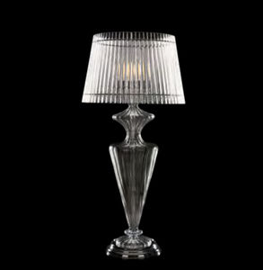 Tischlampe / klassisch / Kristall / Stoff
