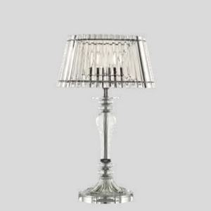 Tischlampe / klassisch / Metall / Glas