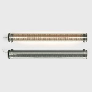 moderne Deckenleuchte / Rohr / Edelstahl / PMMA