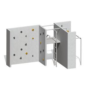 festinstallierte Kletterwand 1