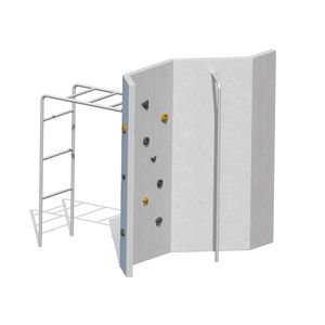 festinstallierte Kletterwand 1