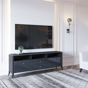 klassisches Fernsehmöbel / Halterung für DVD-Player / amerikanischer Nussbaum