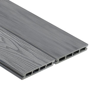 Verbundholzterrassendielen / selbstklemmend / dauerhaft / recycelbar