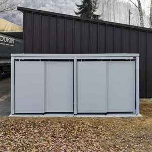 Überdachung für Müllcontainer