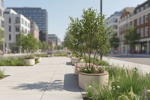 Bank für den öffentlichen Raum / galvanisiertes Eisen 1