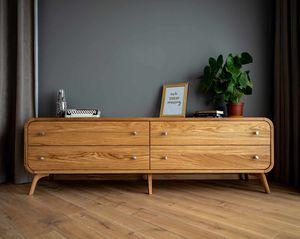 Sideboard / Art Deco / aus Eiche / nach Maß