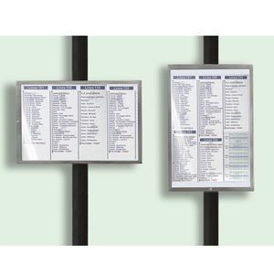 Infotafel für öffentliche Bereiche
