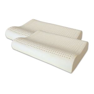 ergonomisches Kopfkissen / Baumwolle / Latex / Schaumstoff