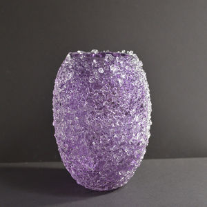 Kerzenhalter / geblasenes Glas