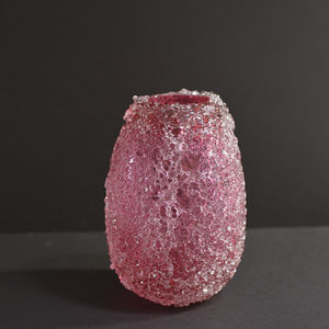 Kerzenhalter / geblasenes Glas