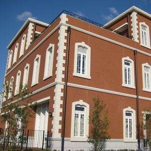 Regenwasser-Fallrohr / anodisiertes Aluminium